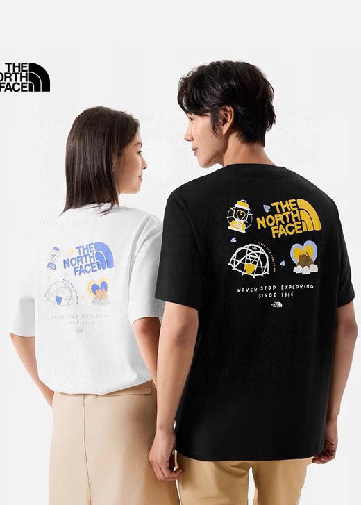 TNF北家新款情侣款爱心户外短袖 商品图3