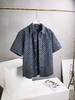 CH 2024夏季新款 提花牛仔休闲宽松短袖衬衫外套 Z-11733 商品缩略图0