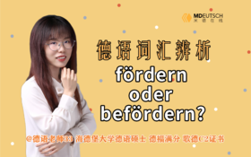 fördern和befördern你会区别吗