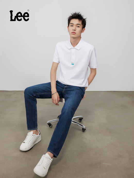 Lee商场同款731舒适男士中腰小直脚深蓝色牛仔裤LMB100731101249A02894 商品图3