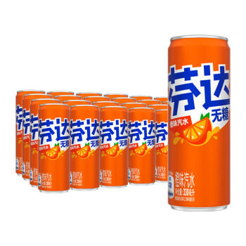 可口可乐（Coca-Cola）芬达Fanta 高考季 无糖零卡橙味碳酸饮料330ml*24摩登罐 商品图6