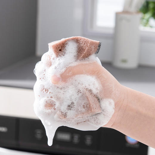 新鲜生活海绵百洁布*5厨房用品洗碗清洁工具家用 商品图4