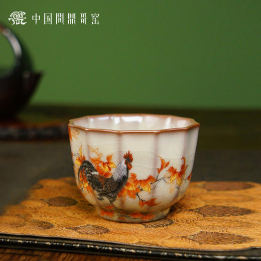 问鼎哥窑致巧款菩提杯（金鸡独立）（缺货） 商品图3
