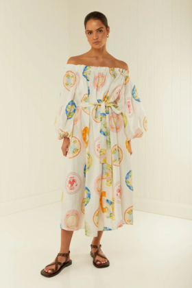 PALM NOOSA - Sicily Dress - Plates - 女装 - 连身裙 - 彩色