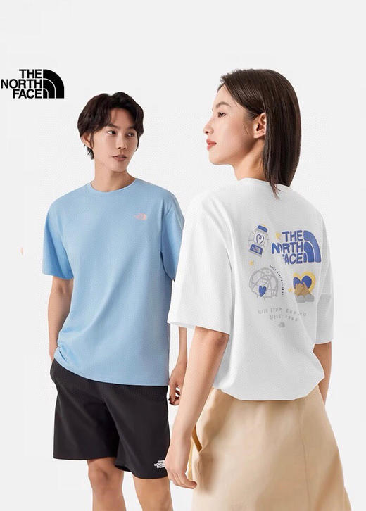 TNF北家新款情侣款爱心户外短袖 商品图0