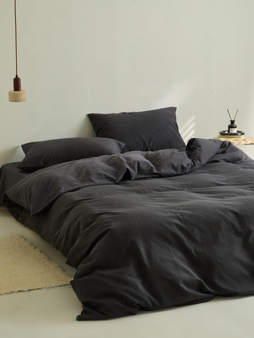 顶柔 水洗棉提花四件套双层纱婴儿级触感，柔然舒适；3D立体提花+水洗工艺，将纱布柔软度发挥到极致 商品图0