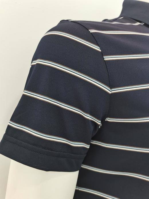 百斯盾男装2024夏款条纹商务短T 商品图2