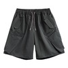 马登工装美式人字纹10袋短裤多口袋机能松紧腰抽绳宽松直筒裤男夏 商品缩略图6