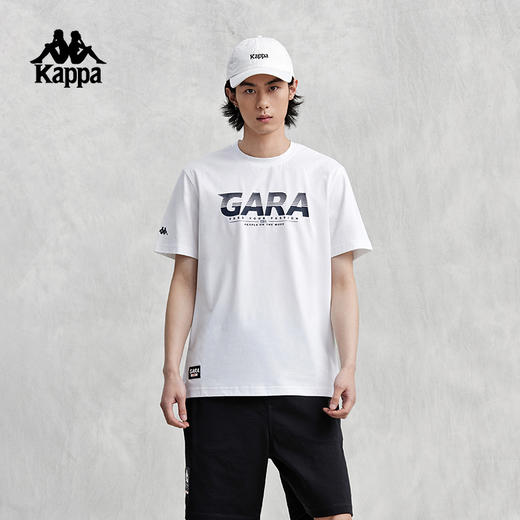 Kappa卡帕短袖2024新款男夏凉感运动休闲T恤圆领防晒字母印花半袖K0E32TD71D 商品图1