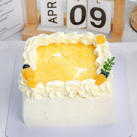 【菠萝巧巧】菠萝奶油-水果夹心蛋糕