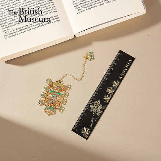 大英博物馆x苏州博物馆亚述系列亚述巴尼拔书签尺 生命之树创意书签 商品图0