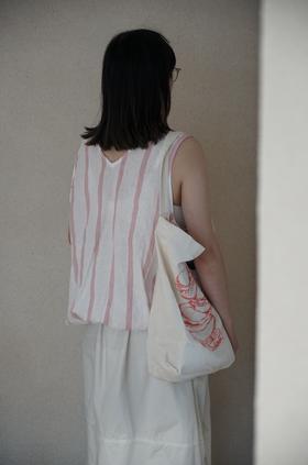 （4折）Laboratory2色条纹无袖上衣