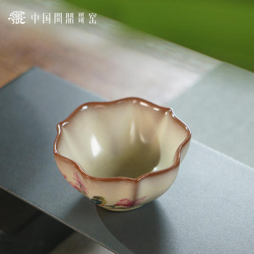 问鼎哥窑致巧款三叶杯（莺花国色）（缺货） 商品图1