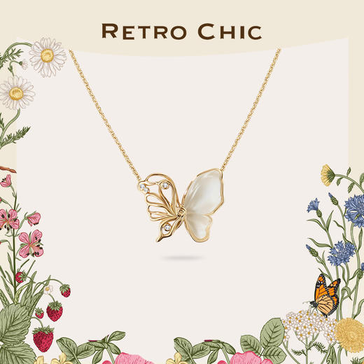 Garden of Eden 伊甸园系列 | 水晶蝴蝶项链 商品图0