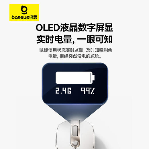 倍思 Editor 长续航屏显 无线鼠标 商品图4