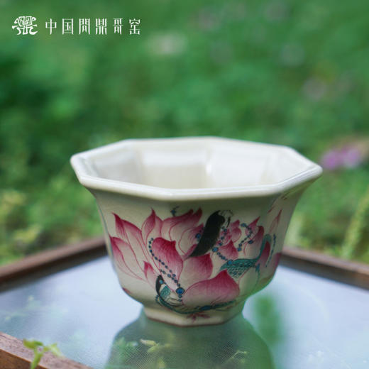 问鼎哥窑八方杯（山海经蛇身人面神）（缺货） 商品图1