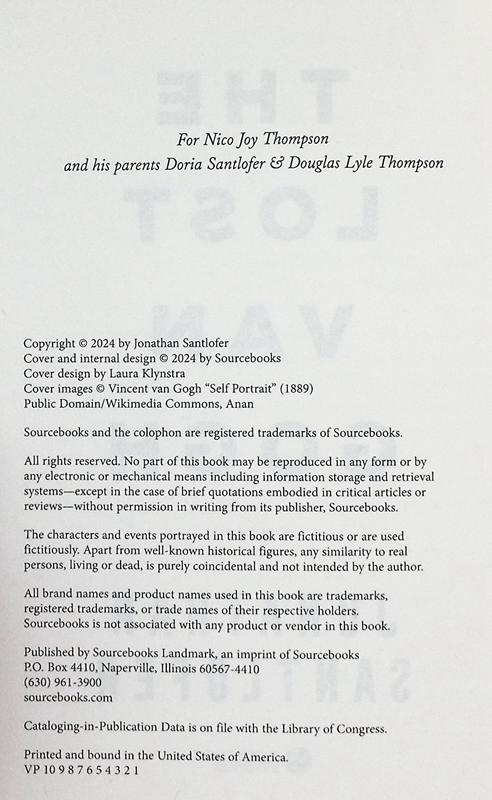 【中商原版】失落的梵高 The Lost Van Gogh 英文原版 Jonathan Santlofer 世界现当代文学 经典文学 商品图4