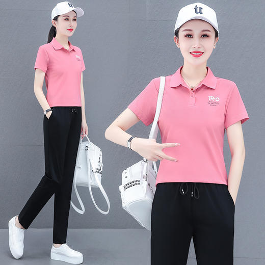 冰丝POLO衫运动套装显瘦速干TR-JJ6216 商品图2