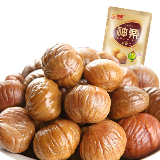 神栗 甘栗仁宽城板栗散装小包装 办公零食特产小吃熟栗子仁500g 商品图2