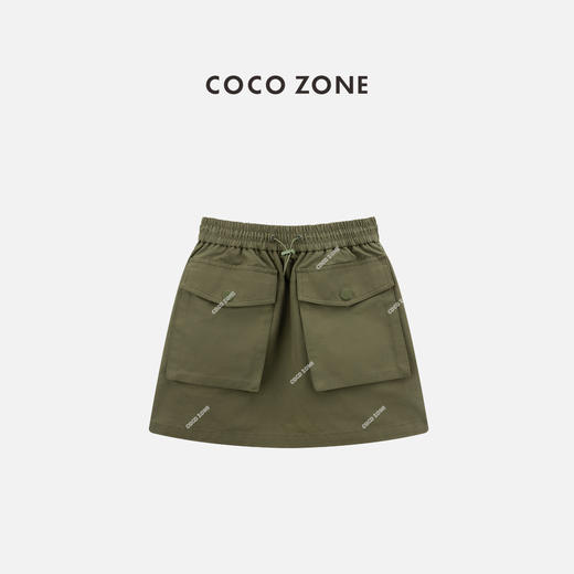 COCO ZONE "工装半裙“ 夏季双口袋工装短裙休闲百搭A字裙CC2B1078 商品图0