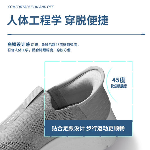 斯*奇代工厂  【闪穿运动鞋】 男女闪穿健步鞋防滑透气一脚蹬百搭舒适软底休闲鞋 商品图7