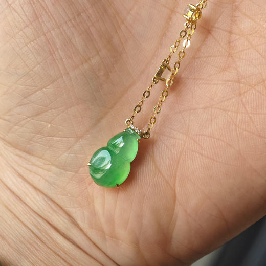 玻璃种满绿葫芦套链 商品图1