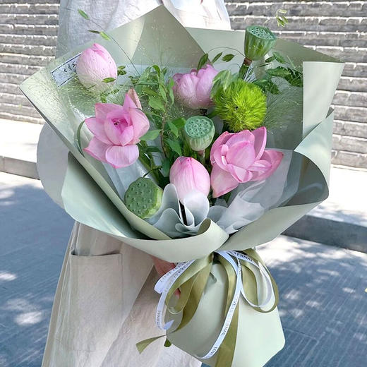 【两小时达】荷花花束莲蓬生日鲜花速递夏日定制寓意好惊喜送花端午礼物 商品图3