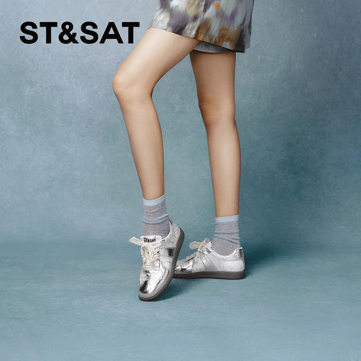 星期六太空银中式刺绣阿甘鞋SSC11120S7 商品图2