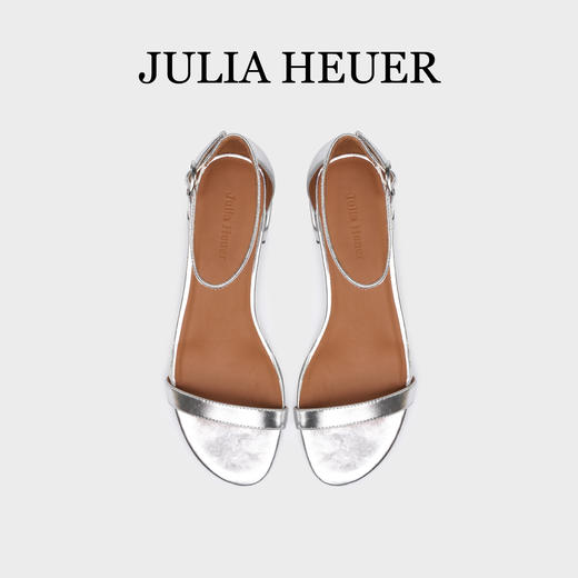 Julia Heuer 简约清凉一字带粗跟凉鞋 商品图4