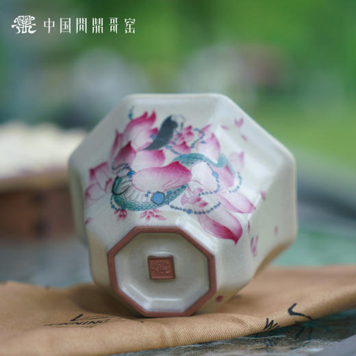 问鼎哥窑八方杯（山海经蛇身人面神）（缺货） 商品图5