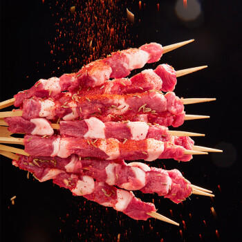 宁鑫 宁夏盐池滩羊 原切羊肉串240g 生鲜 地理标志产品 清真食品 商品图0