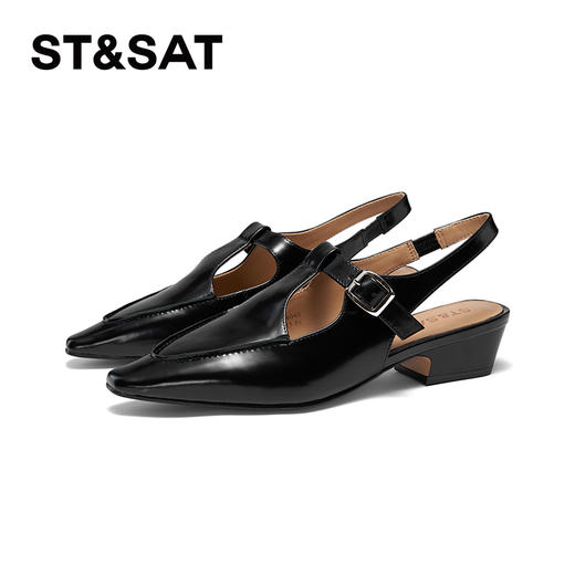 星期六时尚摩登镂空粗跟中后空SSC3114048 商品图7