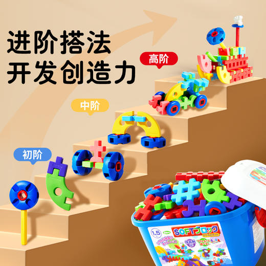 皇室益智软积木-交通工具组（蓝）TR3645 商品图4