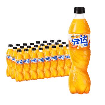 可口可乐（Coca-Cola）芬达 Fanta 无糖无卡 橙味 碳酸饮料500ml*24瓶 整箱装 商品图1