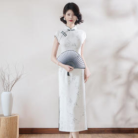 新中式旗袍新款2024气质少女修身年轻款优雅中国风改良连衣裙KK-2353