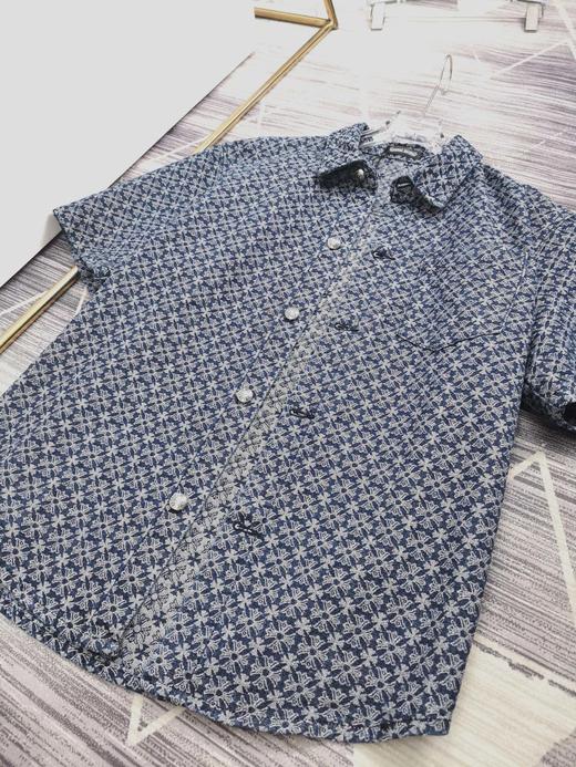 CH 2024夏季新款 提花牛仔休闲宽松短袖衬衫外套 Z-11733 商品图1