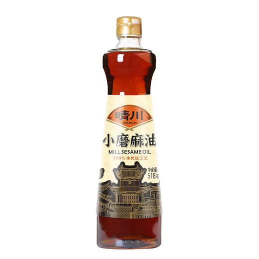 晴川518ml物理压榨%小磨麻油（一级）（6937390188480） 商品图0