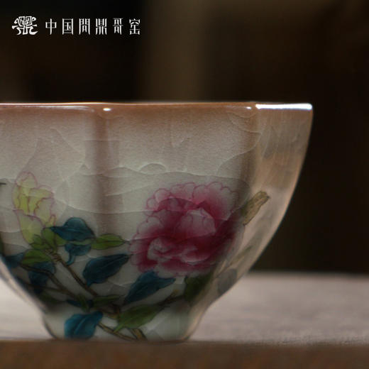 问鼎哥窑致巧款暮雪杯（灼若牡丹）（缺货） 商品图2