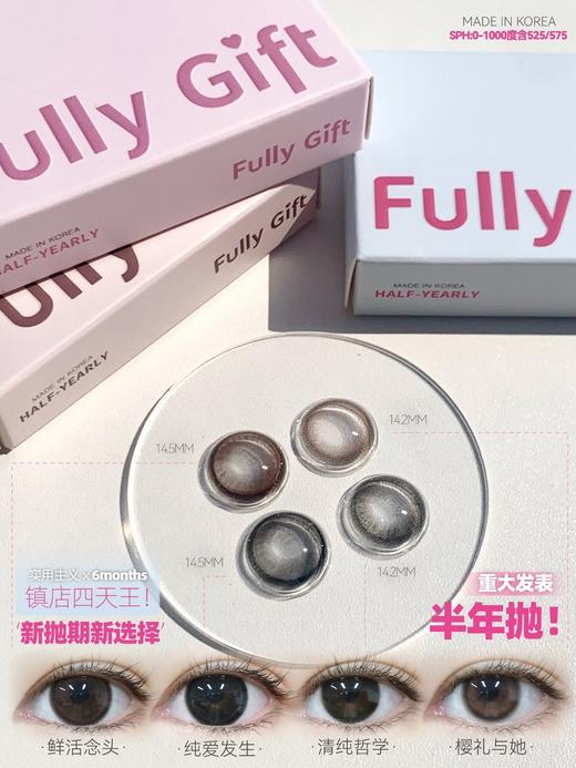 【半年抛】全新系列  韩产 fully gift实用主义 半年抛1片装 一副拍2片 商品图1