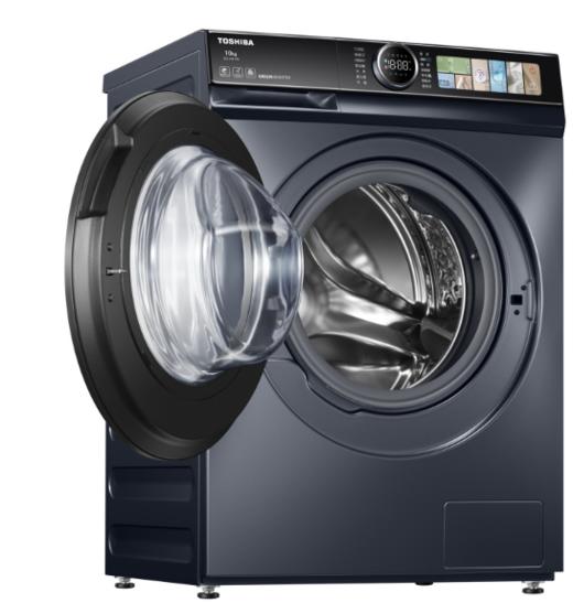 东芝（252123）T系10公斤滚筒UFB超微泡功能 纳米级洁净 澎湃巨浪洗 洗衣机 超薄全嵌银 离子除菌 喷淋洗涤DG-10T17B 商品图1