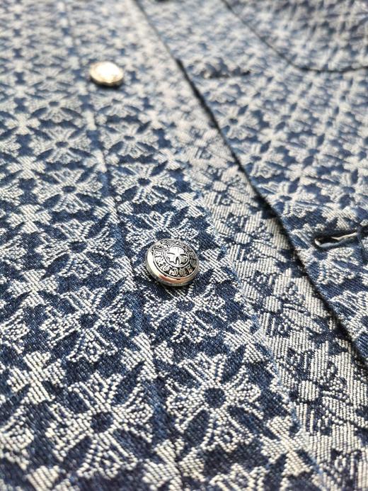 CH 2024夏季新款 提花牛仔休闲宽松短袖衬衫外套 Z-11733 商品图5