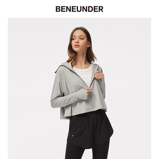 【分仓直发包邮】蕉下冰薄系列披肩防晒服均码（远山灰/云潜白/雾霾紫/冰雾粉） 商品图4