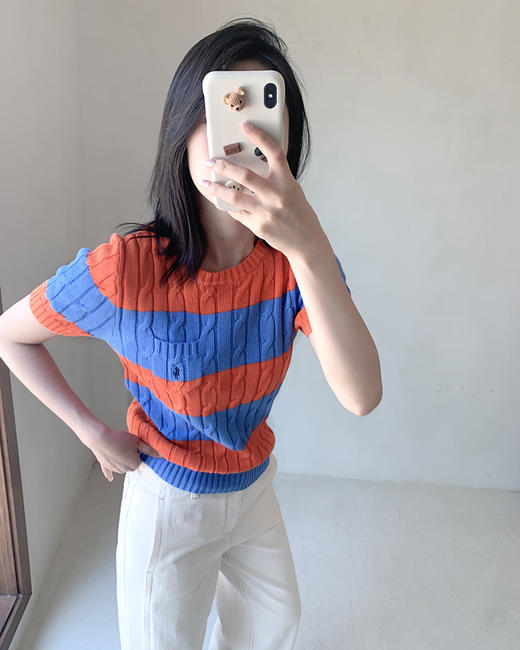 单品包邮现货 THS 6.5- polo RL家 纽约老钱复古 纯元PRL/绞花扭结长绒棉马球刺绣 短袖 7色 BH2527 商品图2