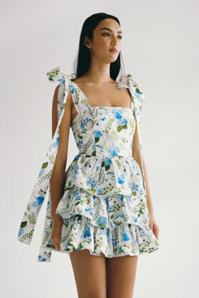 PALM NOOSA - Geo Mini Dress - Blue Orchid - 女装 - 连身裙 - 蓝色