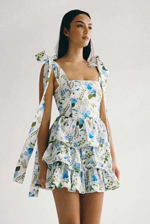 PALM NOOSA - Geo Mini Dress - Blue Orchid - 女装 - 连身裙 - 蓝色 商品图0