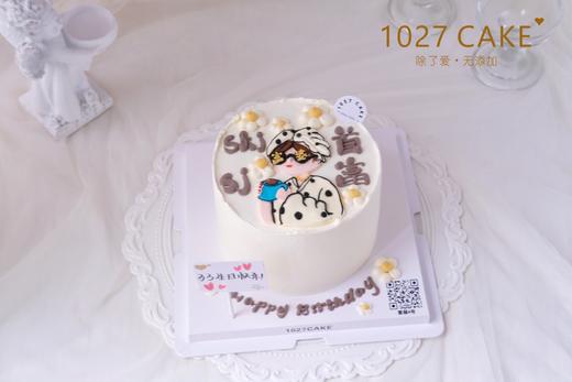 1027CAKE |  手绘蛋糕  线条小狗 商品图2