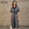EITIE爱特爱夏季新款时尚显瘦气质撞色印花连衣裙7407135 商品缩略图0