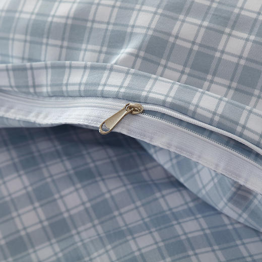 【洁丽雅】 “浪漫格调”休闲四件套 蓝色 被套 200*230cm 商品图4