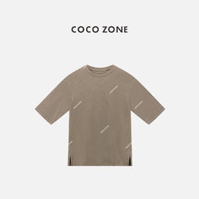 COCO ZONE"复古大T" 夏季休闲短袖T恤圆领套头百搭上衣CC1B1313