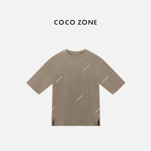 COCO ZONE"复古大T" 夏季休闲短袖T恤圆领套头百搭上衣CC1B1313 商品图0